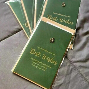 5* Xmas/New year Best Wishes Vintage Style Greeting Cards